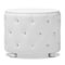 Baxton Studio Davina Hollywood 2-drawer White Faux Leather Upholstered Nightstand 122-6755 - alternate 2